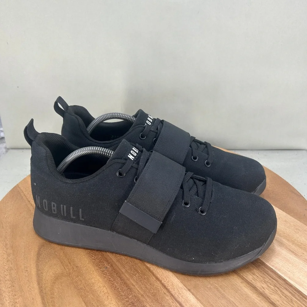 NOBULL Lifter Black Canvas Trainer Mid-Strap Mens Size 12 Training Shoes